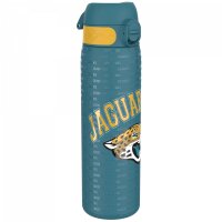 NFL - Jacksonville Jaguars - Bottiglia dacqua sottile a tenuta stagna, acciaio inossidabile, 600 ml