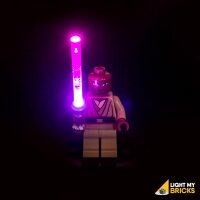 LED Beleuchtung für LEGO® Start Wars Lichtschwert - Violett/Dunkelrosa (30 cm Kabel)
