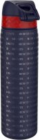 NFL - New England Patriots - with slanted logo - leak-proof slim water bottle, stainless steel, 600ml