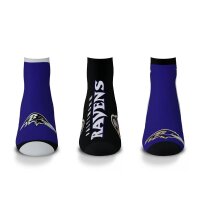 NFL - Baltimore Ravens - Chaussettes Flash - Pack de 3...