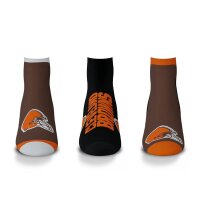 NFL - Cleveland Browns - Chaussettes Flash - Pack de 3 Taille : L