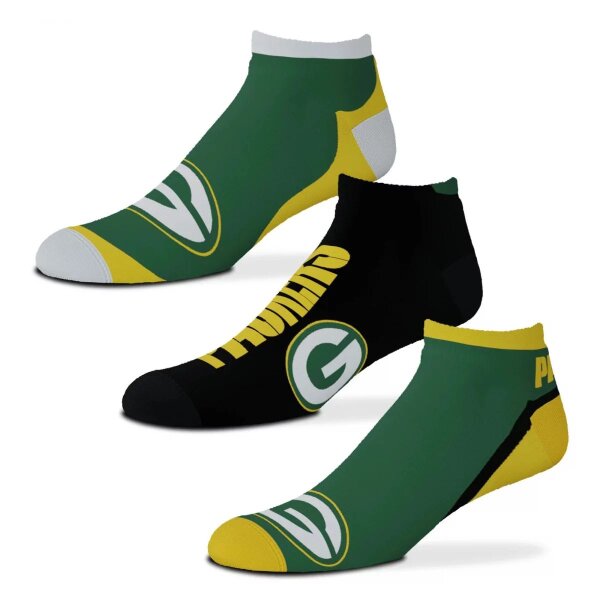 NFL - Green Bay Packers - Flash Socken - 3er Pack Grösse: L