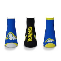 NFL - Los Angeles Rams - Flash Socks - Pack of 3 Size: L