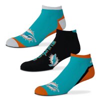 NFL - Miami Dolphins - Flash Socks - Pack of 3 Size: M