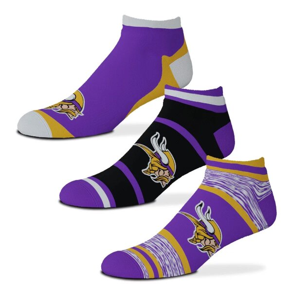 NFL - Minnesota Vikings - Cash Socks - Pack of 3 Size: L