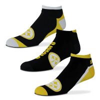 NFL - Pittsburgh Steelers - Flash Socks - Pack of 3 Size: L