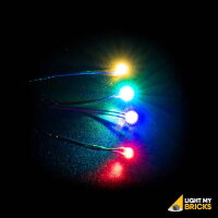 Micro Bit Lights Blue with 15 cm cable (4pk)