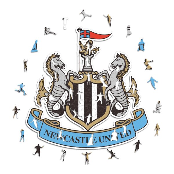 Newcastle United FC - Logo - Wooden Puzzle