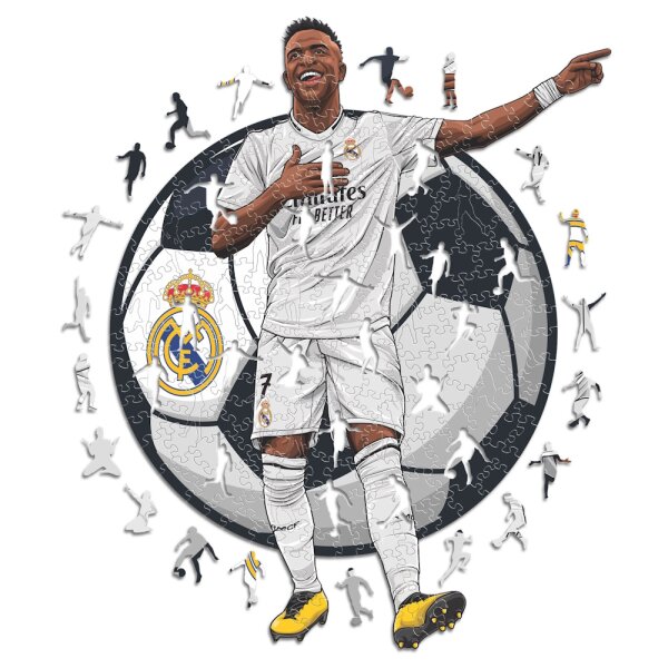 Vinicius Jr. - Real Madrid - Wooden Puzzle