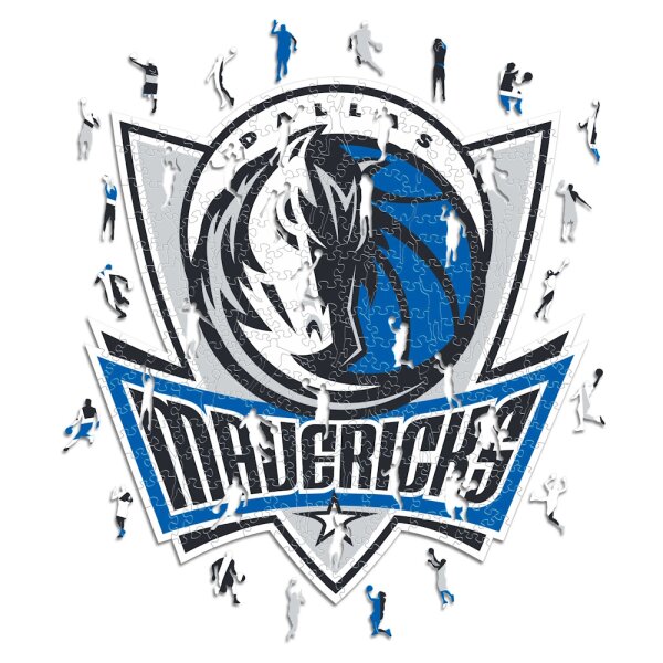 NBA - Dallas Mavericks - Logo - Holz Puzzle Gr&ouml;sse S (150 Teile)