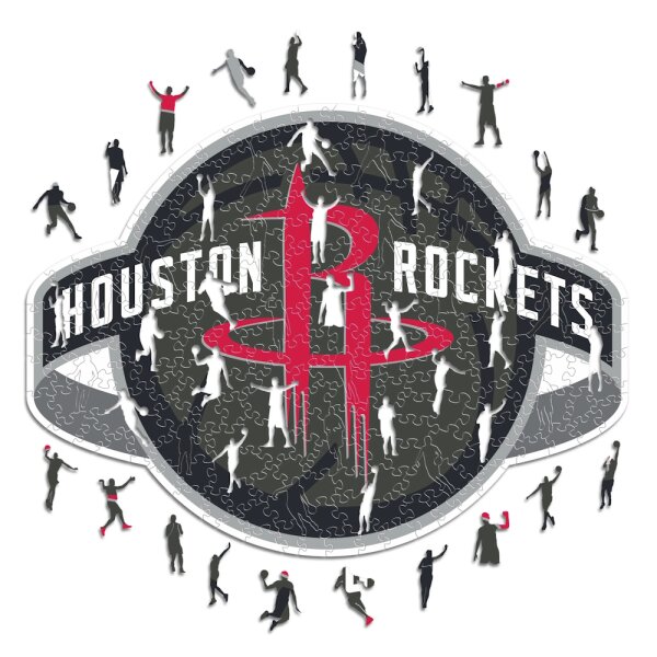 NBA - Houston Rockets - Logo - Holz Puzzle Gr&ouml;sse S (150 Teile)