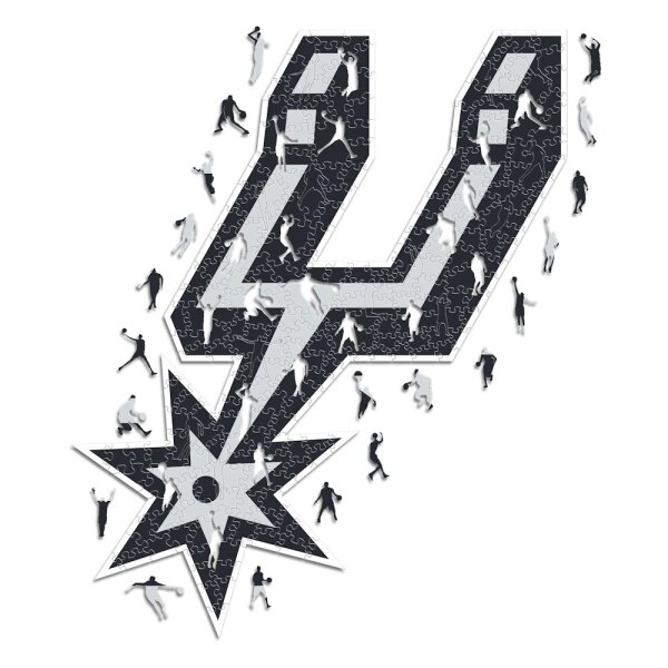 NBA - San Antonio Spurs - Logo - Puzzle en bois Taille S (150 Pi&egrave;ces)