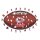 NFL - Kansas City Chiefs&ndash; Football con Logo  - Puzzle in Legno Taglia S (150 Pezzi)