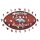 NFL - Denver Broncos&ndash; Football avec Logo  - Puzzle en bois Taille S (150 Pi&egrave;ces)