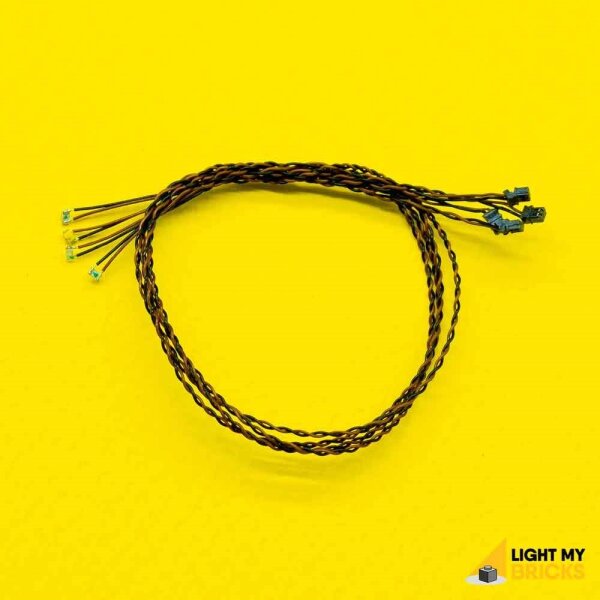 Micro Bit-Licht Blinkend Weiss mit 30 cm Kabel (4er Pack)