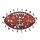 NFL - New Orleans Saints&ndash; Football con Logo  - Puzzle in Legno Taglia S (150 Pezzi)
