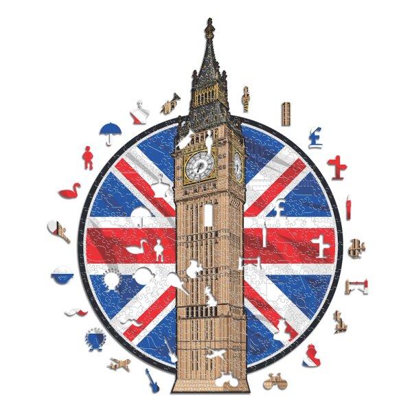 Big Ben - Monument Wooden Puzzle Size S (150 pieces)