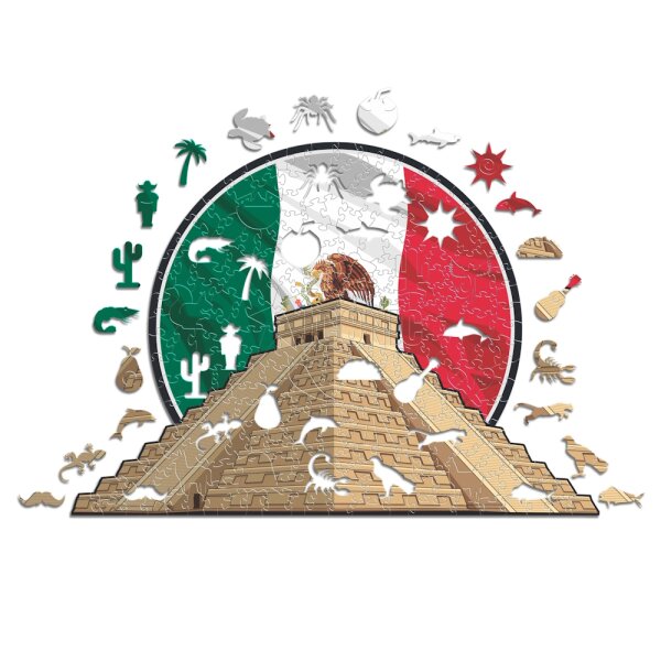 Chich&eacute;n Itz&aacute; - Monument Holz Puzzle Gr&ouml;sse S (150 Teile)