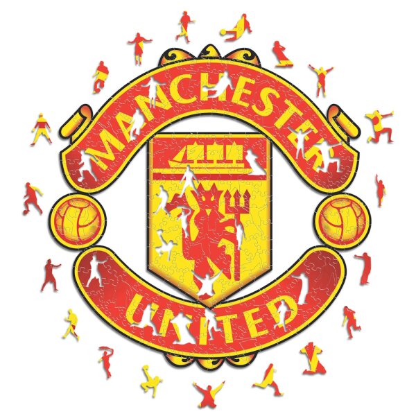 FC Manchester United- Logo - Puzzles en bois
