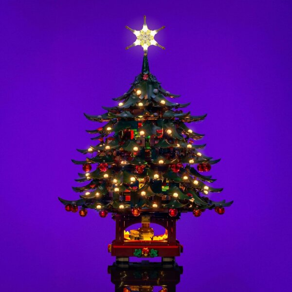 LMB 2.0 Kit de lumi&egrave;re pour LEGO&reg; 41843 Sapin de No&euml;l familial (LED blanc chaud)