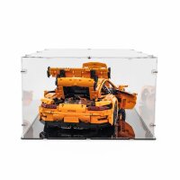 Display acrilico XL per LEGO&reg; 42056 Porsche 911 GT3 RS (con base nera)