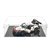 Display acrilico XL per LEGO&reg; 42096 Porsche 911 RSR (con base nera)