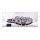 Pr&eacute;sentoir horizontal en acrylique avec support pour LEGO&reg; 75192 Star Wars UCS Millennium Falcon (avec base noire)