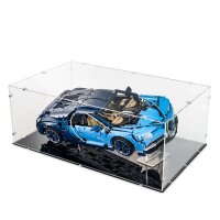 Acrylic display XL for LEGO&reg; 42083 Bugatti Chiron (With black base)
