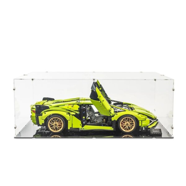 Acrylic display XL for LEGO&reg; 42115 Lamborghini Si&aacute;n FKP 37 (With black base)