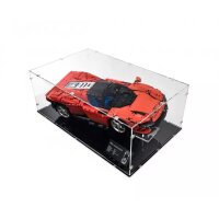 Pr&eacute;sentoir en acrylique XL pour LEGO&reg; 42143 Ferrari Daytona SP3 (avec base noire)