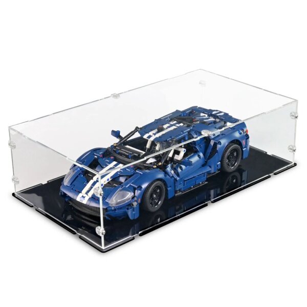 Acrylic display for LEGO&reg; 42154 Ford GT 2022 (with black base)