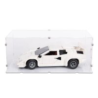 Acrylic display for LEGO&reg; 10337 Lamborghini Countach 5000 Quattrovalvole (With black base)