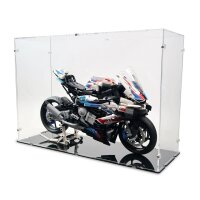 Pr&eacute;sentoir acrylique pour LEGO&reg; 42130 BMW M 1000 RR (avec base noire)