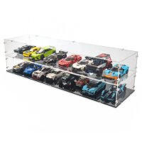 Display in acrilico XL per 8 modelli LEGO&reg; Speed...