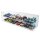 Display in acrilico XL per 8 modelli LEGO&reg; Speed Champions affiancati (con base trasparente, impilabile)