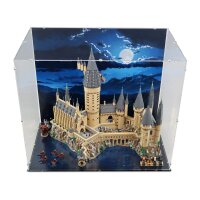 Acrylic display for LEGO&reg; 71043 Harry Potter Hogwarts Castle (with background image)