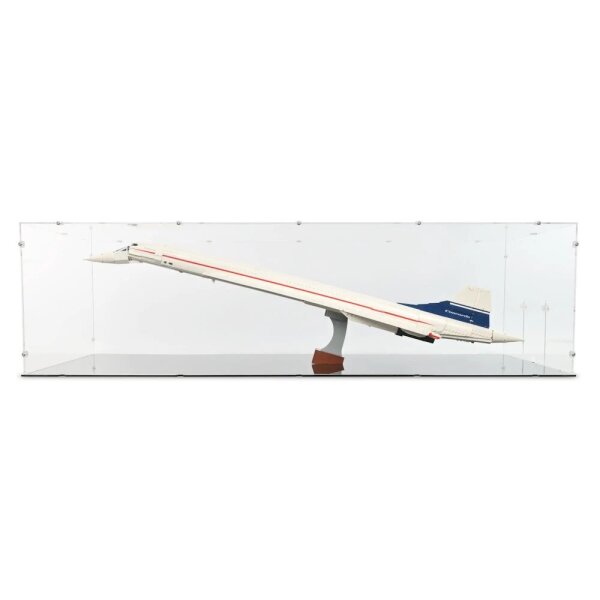 Acrylic display for LEGO&reg; 10318 Concorde (With black base)