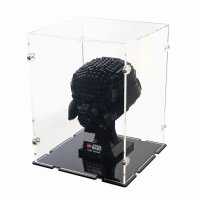 Display acrilico per vari modelli di caschi LEGO&reg; (18x18x24 cm con fondo nero)