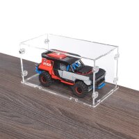 Acrylic display for various LEGO&reg; Speed Champion models (23 x 12 x 11 cm with clear base, stackable)