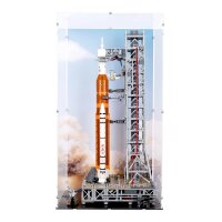 Pr&eacute;sentoir en acrylique pour LEGO&reg; 10341 NASA Artemis Launch Pad (avec image darri&egrave;re-plan)