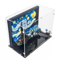 Acrylic display for LEGO&reg; 21333 Vincent van Gogh &ndash; Starry Night (with black base)
