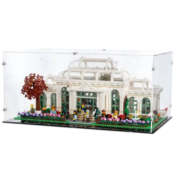 Pr&eacute;sentoir en acrylique pour LEGO&reg; 21353 Le jardin botanique (avec sol noir)