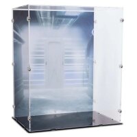 Acrylic display for LEGO&reg; 75398/75379 Star Wars C-3PO & R2-D2 (With background image of a Rebel base)