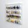 Pr&eacute;sentoir mural en acrylique pour 40 figurines LEGO&reg; (avec fond blanc)