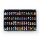 Acryl-Wand-Display f&uuml;r 60 LEGO&reg;-Minifiguren (Mit schwarzem Hintergrund)