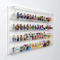 Acryl-Wand-Display f&uuml;r 60 LEGO&reg;-Minifiguren (Mit...