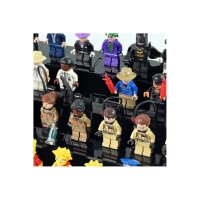 Acrylic display for 40 LEGO&reg; minifigures (with black base and studs)