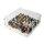 Acrylic display for LEGO&reg; minifigures for a 32x32 plate (with white base)