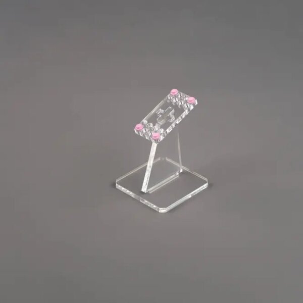 Acryl-St&auml;nder f&uuml;r LEGO&reg; Modelle (Angewinkelt 8 cm hoch)