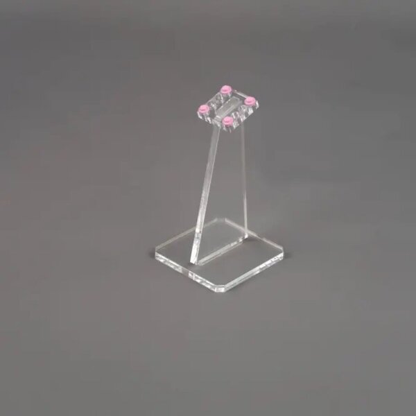 Support acrylique pour mod&egrave;les LEGO&reg; (inclin&eacute; 12 cm de hauteur)